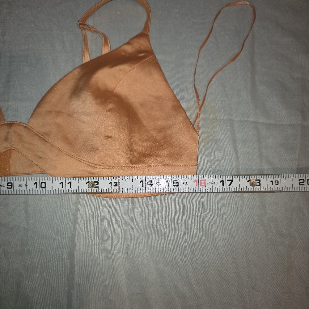 Fashion Nova I'm A Flirt 2-Piece Orange Ruched Top Set Size M NWT - Picture 11 of 13